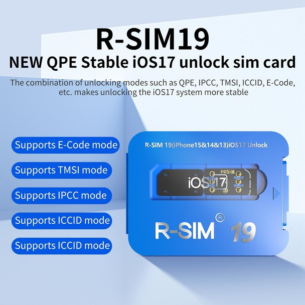 R-SIM 19 Turns Locked Phone Into Unlocked iOS17 System Universal 5G Unlocking Card