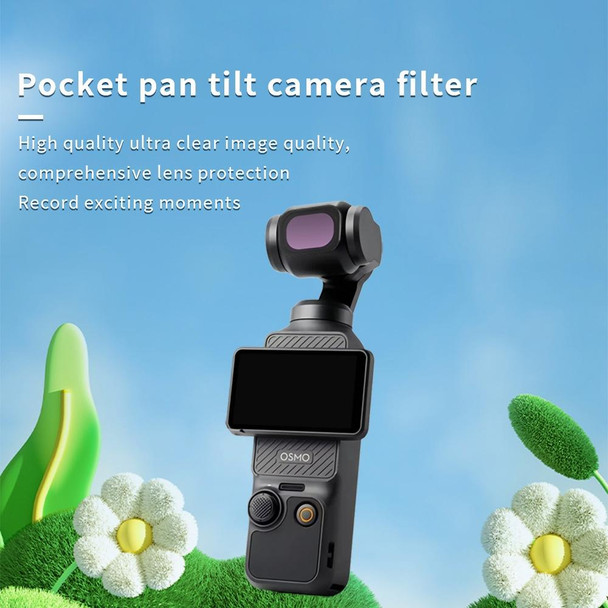 For DJI OSMO Pocket 3 JSR CB Series Camera Lens Filter, Filter:6 in 1 UV CPL ND8-64