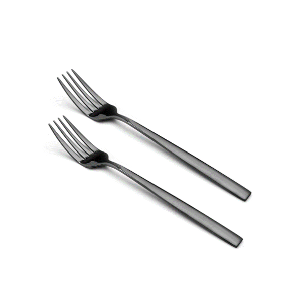 Salton Black Set of 2 Forks