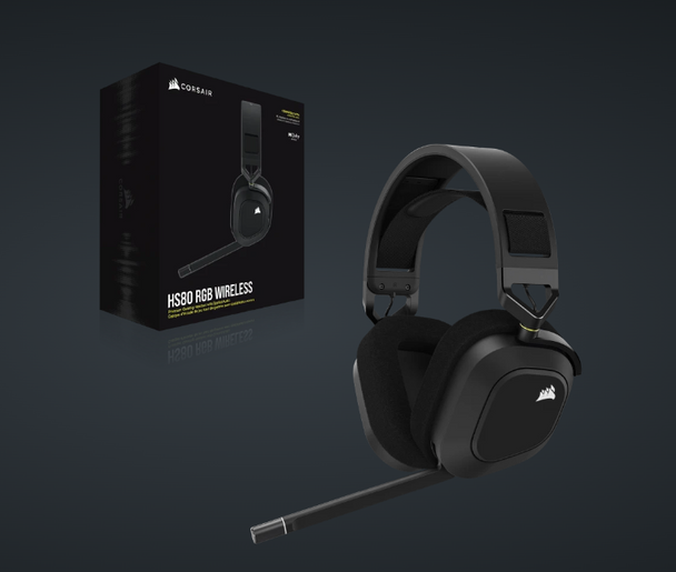 Corsair  HS80 RGB Wireless Premium Carbon Black Gaming Headset
