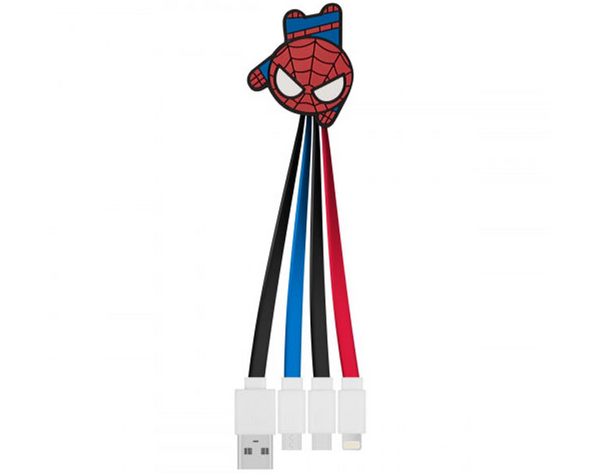 Disney Marvel Spider-Man 3-in-1 Charging Cable