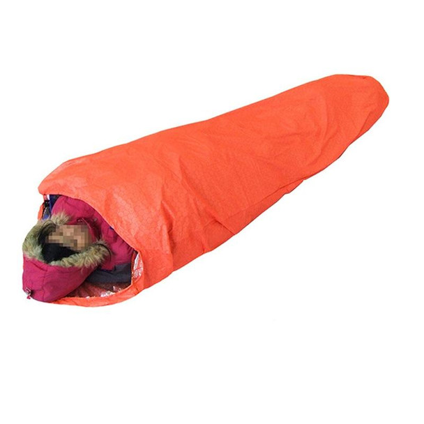 Outdoor Hiking Camping Heat-Reflective Thermal Insulation Sleeping Bag Emergency Blanket Mummy 210cm x 83cm