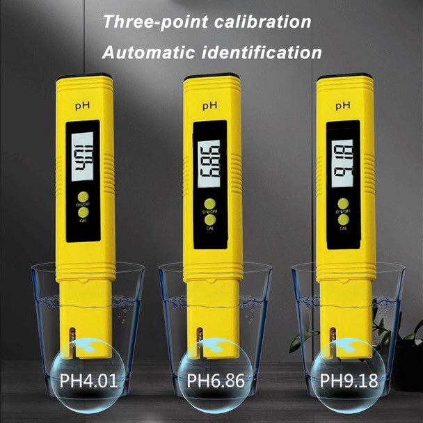 Portable High-precision PH Test Pen PH Acidity Meter PH Water Quality Detection Instrument(Blue)
