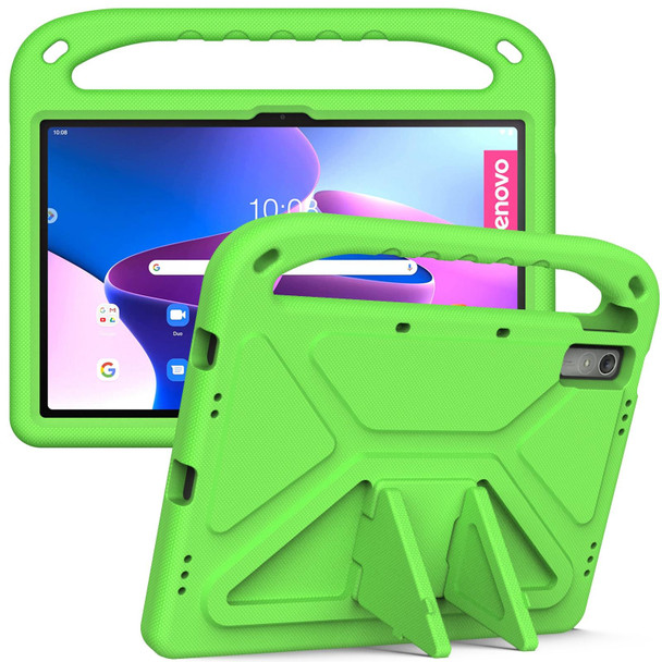 For Lenovo Pad Pro 2021 TB-J716F Handle Portable EVA Shockproof Tablet Case(Green)