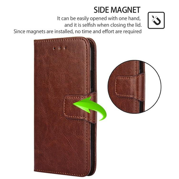 For OnePlus Nord CE3 5G Crystal Texture Leatherette Phone Case(Brown)