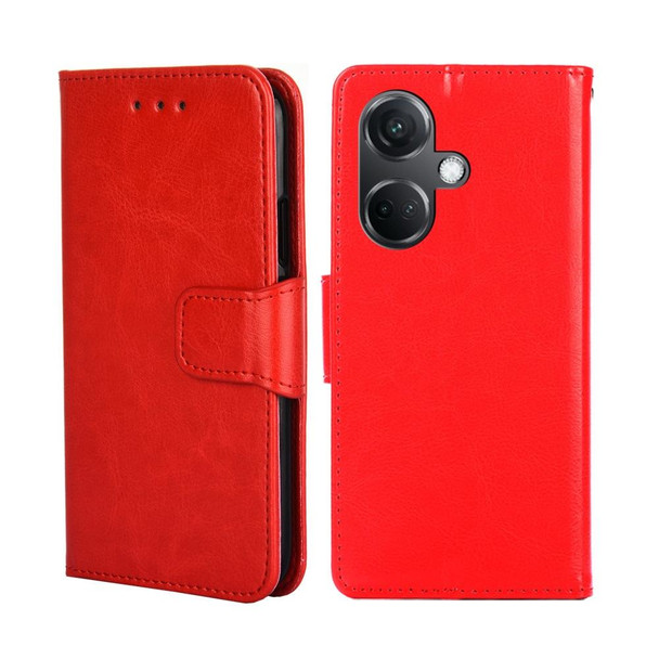 For OnePlus Nord CE3 5G Crystal Texture Leatherette Phone Case(Red)