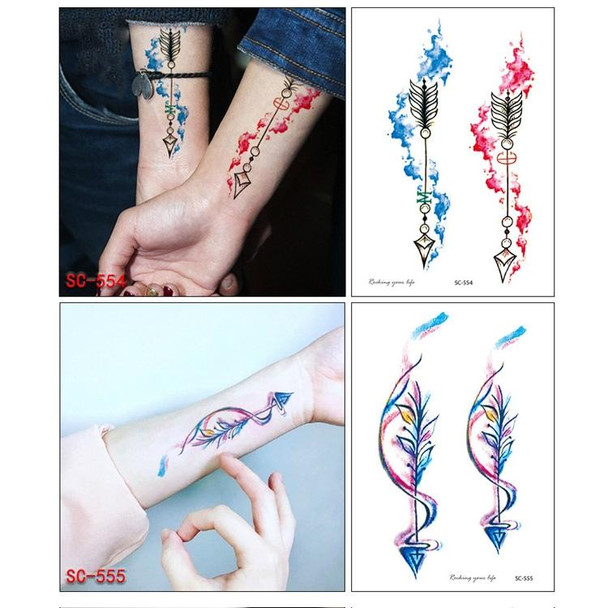 20 PCS Waterproof Flower Arm Tattoo Sticker(SC-553)