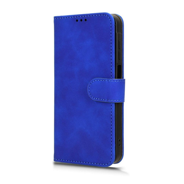 For Samsung Galaxy A25 5G Skin Feel Magnetic Flip Leatherette Phone Case(Blue)