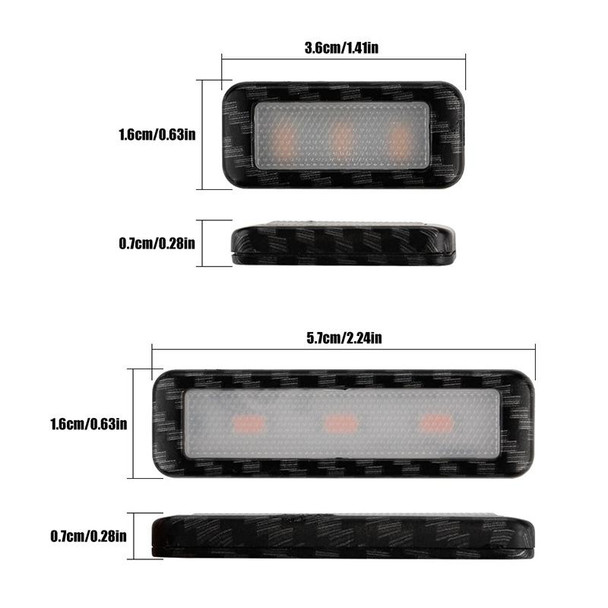 Car 4 in 1 LED Ambient Light Door Decorative Light (Yellow Light)