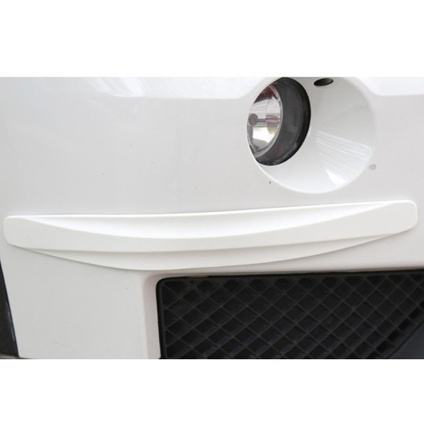 2 PCS Universal Car Body Carbon Fiber Bumper Guard Protector Sticker/Car Crash Bar Bumper Strips /Car Crash Strips/Anti-rub Strips/Anti-rub Bar(White)