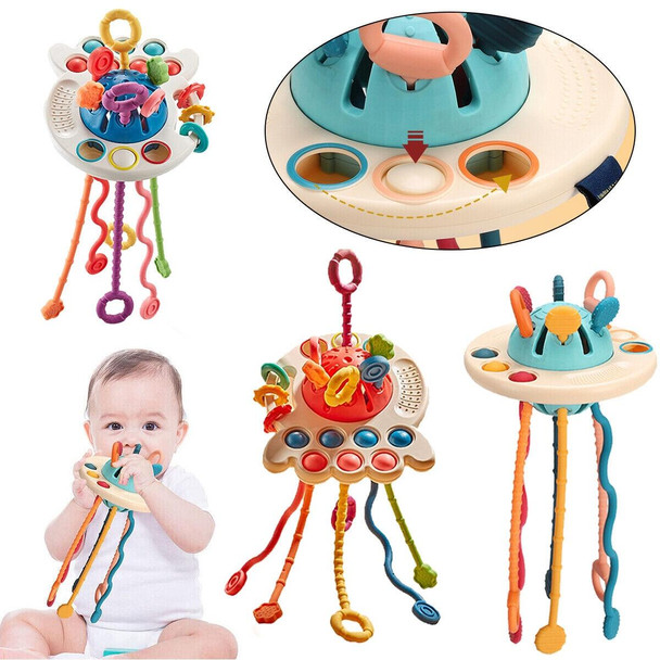 Baby Puzzle Fun Finger Pumping Toys Enlightenment Early Teaching Toys, Style: Mobile Phone Giraffe