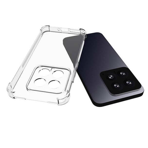 For Xiaomi 14 Shockproof Non-slip Thickening TPU Phone Case(Transparent)