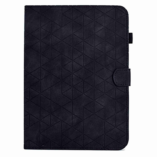 For iPad Air / Air 2 / 9.7 2017 / 2018 Rhombus TPU Smart Leatherette Tablet Case(Black)