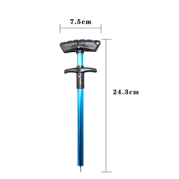 Aluminum Alloy Decoupler T-Shaped Fish Hook Remover Sea Fishing Equipment 24 X 7.5cm, Spec: Gray+Spring Rope