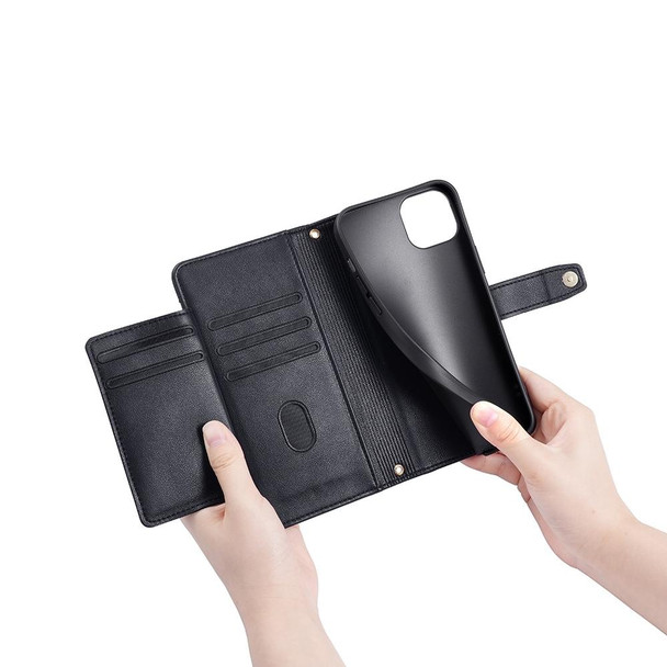 For OPPO Reno10 5G / Reno10 Pro 5G Global Lite Sheep Texture Cross-body Zipper Wallet Leatherette Phone Case(Black)