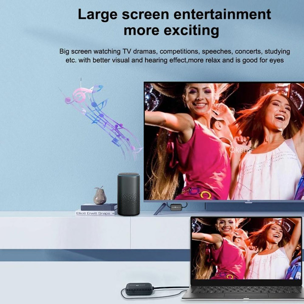 30m Wireless Same-Screen HD Screen Projector Office Conference Screen Sharing Device(Type-C Interface)
