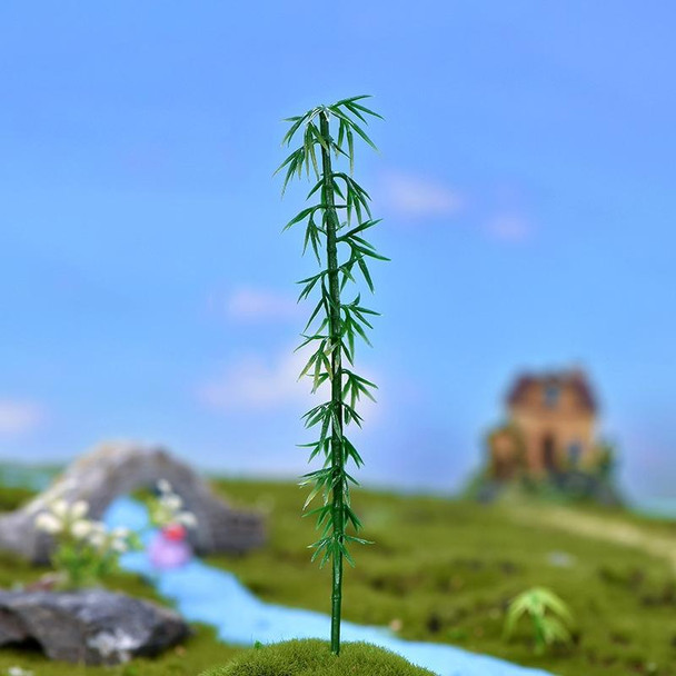 Micro Landscape Ornaments Simulated Christmas Trees Succulent Accessories Materials, Style: Green Bamboo 1
