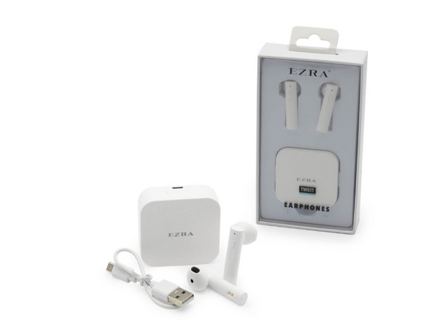 Ezra  Earbud Bluetooth Handsfree -White