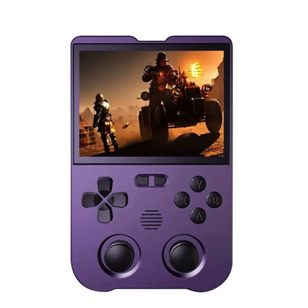 AMPOWN XU10 Handheld Game Console 3.5-Inch IPS Screen Linux System Portable Video Arcade 256G(Purple)