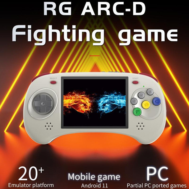 ANBERNIC RG ARC-D Handheld Game Console 4-Inch IPS Screen Linux / Android 11 System Portable Video Arcade 128G(Black)