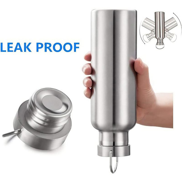 JUNSUNMAY 304 Stainless Steel Vacuum Bottle Wide Mouth Insulated Water Bottle, Capacity:500ml