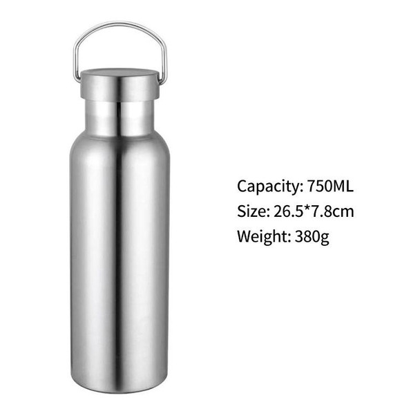 JUNSUNMAY 304 Stainless Steel Vacuum Bottle Wide Mouth Insulated Water Bottle, Capacity:750ml