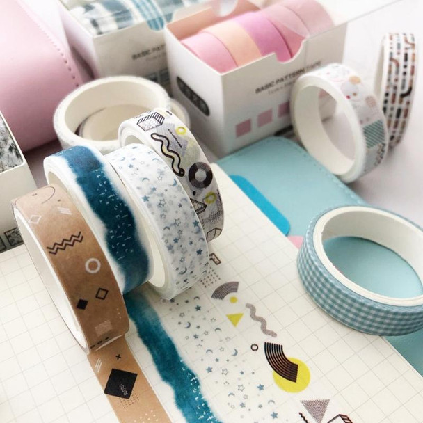 5rolls /Box 3m Washi DIY Decoration Handbook Tape Set, Color: Pine