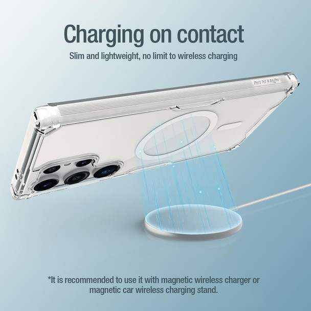 For Samsung Galaxy S24 Ultra 5G NILLKIN Ultra Clear Magsafe PC + TPU Phone Case(Transparent)