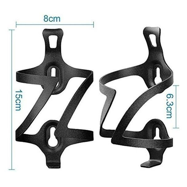 Without Rotation Base JUNSUNMAY Bike Cup Holder Cages Bicycle Water Bottle Aluminum Alloy Bracket(Black)