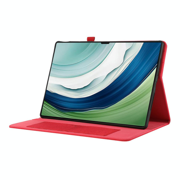 For Huawei MatePad Pro 13.2 Fabric Leatherette Tablet Case(Red)