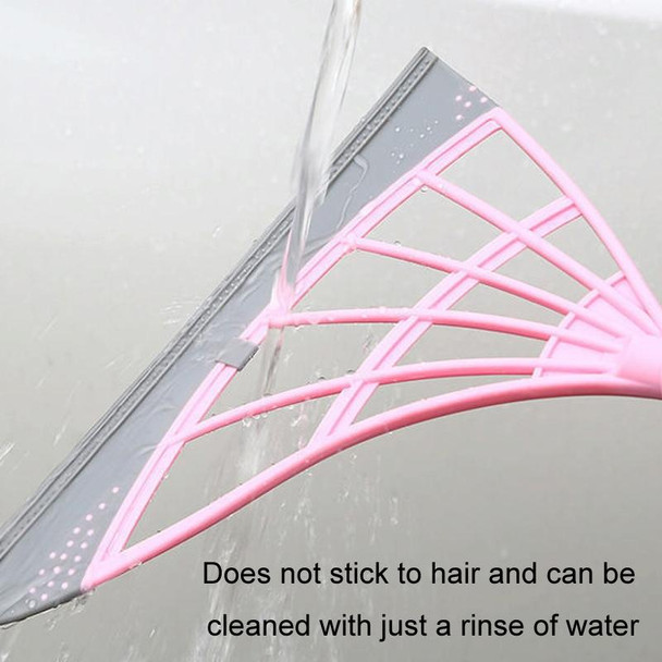 Magic Broom Household Hair Cleaning Mop Bathroom Wiper(Pink Stitching)