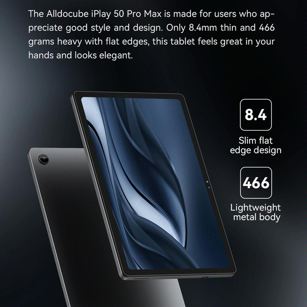 ALLDOCUBE iPlay 50 Pro Max 4G LTE Tablet, 8GB+256GB, 10.4 inch Android 12 Helio G99 Octa Core Support Dual SIM(Grey)