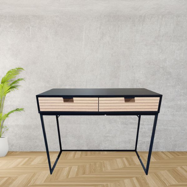 Pola Console Wooden Table 2 Drawer