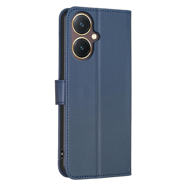 For vivo Y27 4G Four-leaf Embossed Leather Phone Case(Blue)