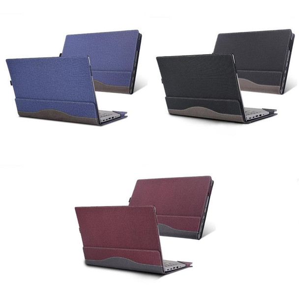 For Lenovo ThinkPad E15 Gen 2 Laptop Leatherette Anti-Fall Protective Case(Wine Red)