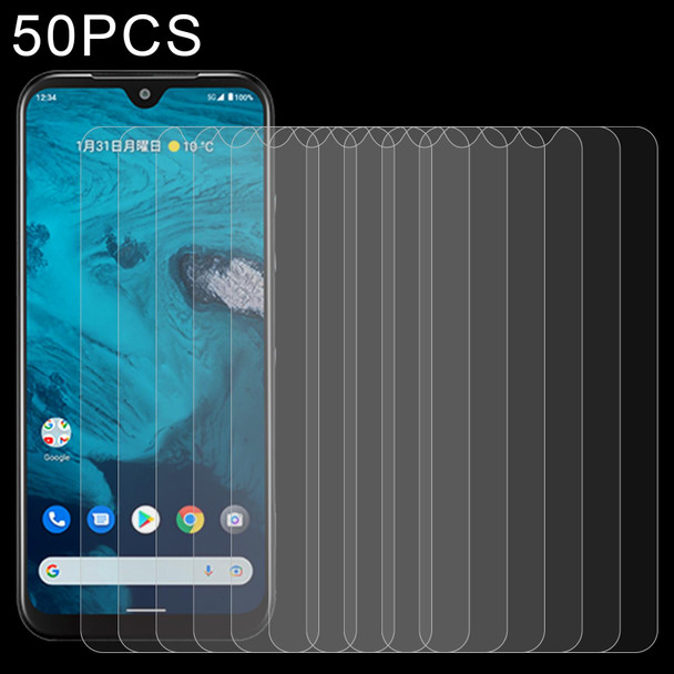 50 PCS 0.26mm 9H 2.5D Tempered Glass Film - Kyocera Android One S9