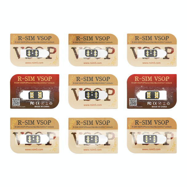 R-SIM VSOP Unlocking Card Sticker For iOS17 System Unlocking