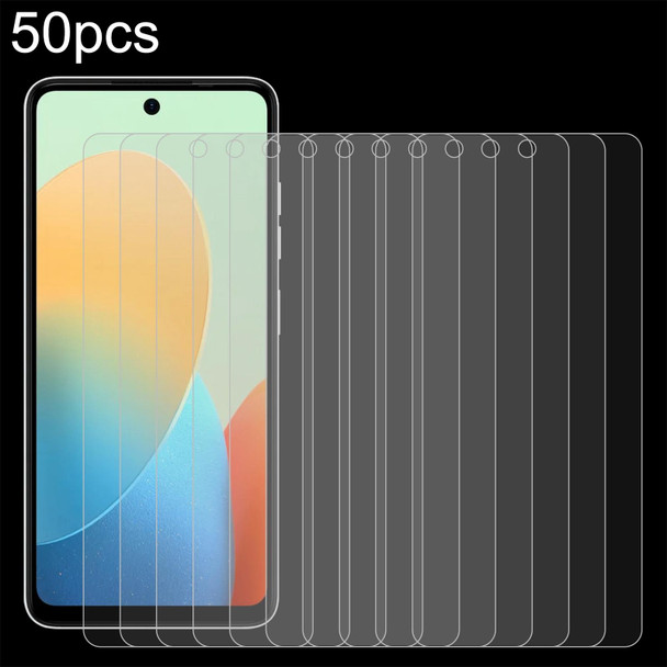 For TECNO Spark 20 50pcs 0.26mm 9H 2.5D Tempered Glass Film