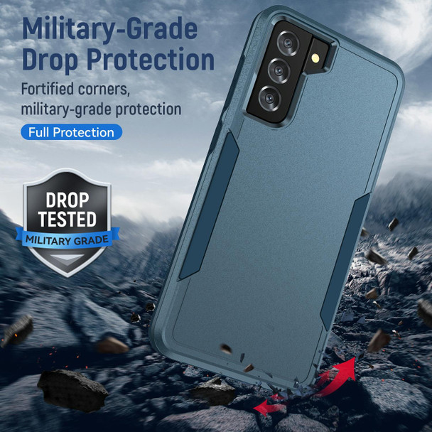 For Samsung Galay S21+ 5G Pioneer Armor Heavy Duty PC + TPU Shockproof Case(Blue)