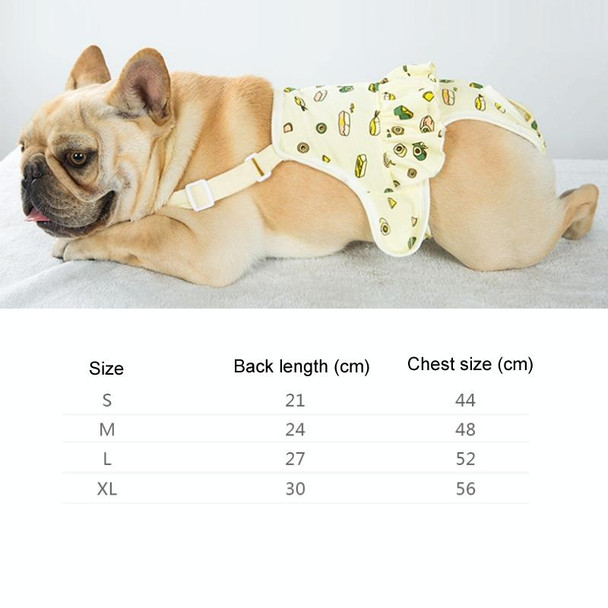Dog Menstrual Pants Anti-harassment Menstrual Washable Sanitary Pants, Size: L(Yellow)