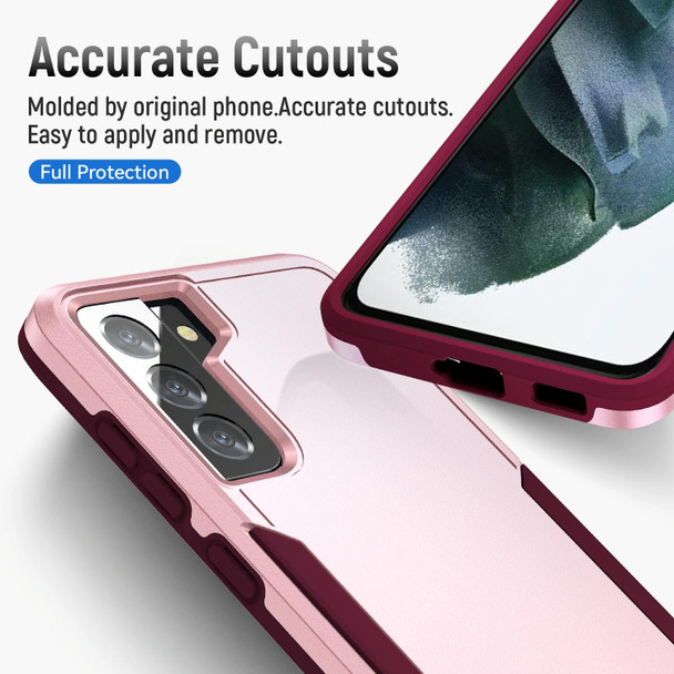 For Samsung Galay S21+ 5G Pioneer Armor Heavy Duty PC + TPU Shockproof Case(Pink)