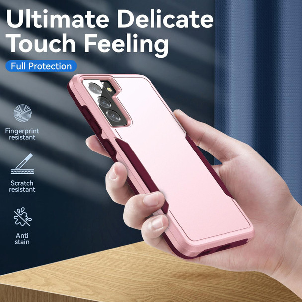 For Samsung Galay S21+ 5G Pioneer Armor Heavy Duty PC + TPU Shockproof Case(Pink)