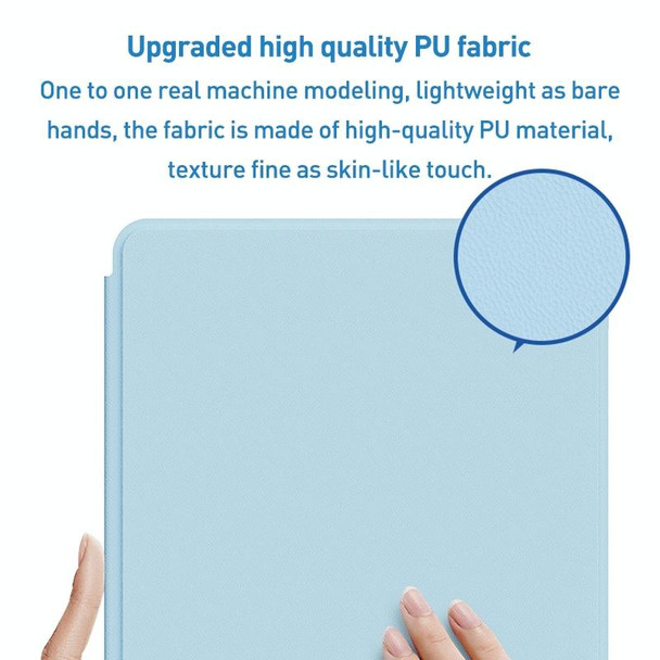 For iPad Pro 11 2022 / 2021 / 2020 Detachable Magnetic Rotation Smart Leatherette Tablet Case(Light Grey)