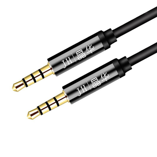 JINGHUA Audio Cable 3.5mm Male To Male AUX Audio Adapter Cable, Length: 1.2m(4 Knots Black)