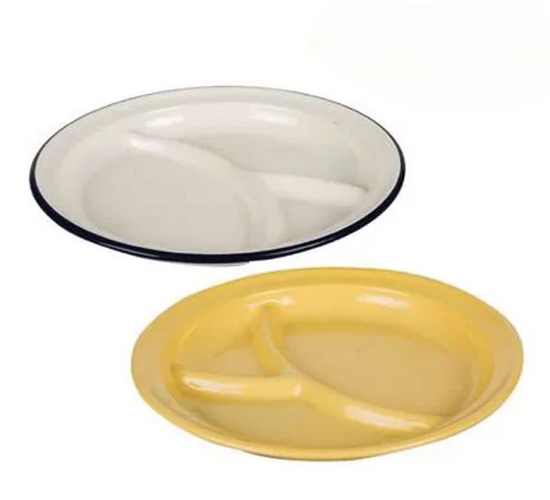 Plate Enamel 26cm Sectional