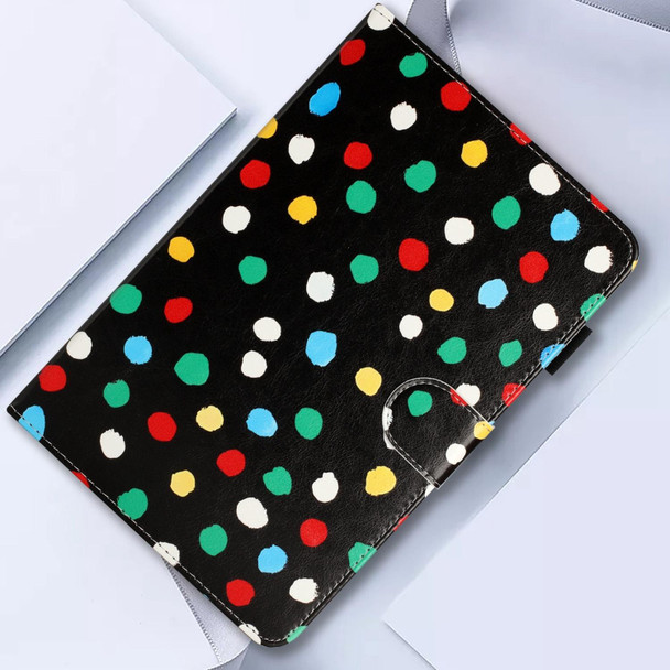 7 inch Dot Pattern Leatherette Tablet Case(Black Colorful Dot)