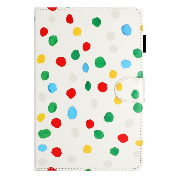 10 inch Dot Pattern Leatherette Tablet Case(White Colorful Dot)