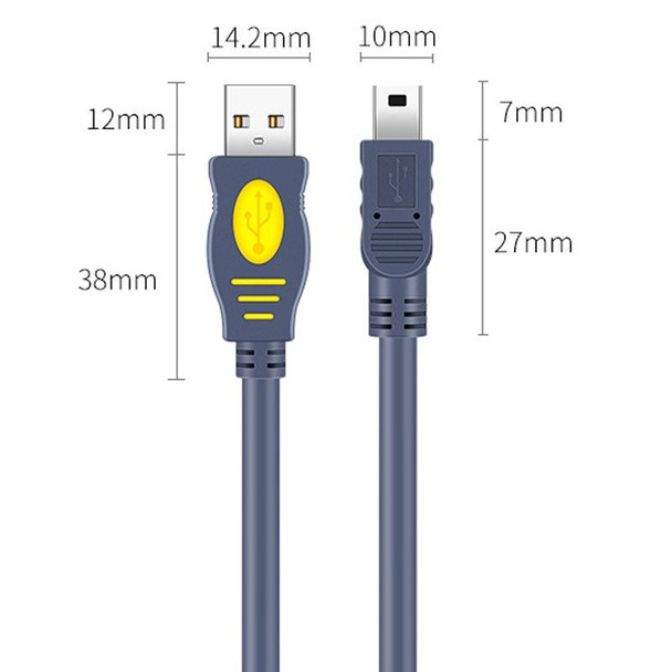 JINGHUA USB2.0 To T-Port Connection Cable MINI5Pin Data Hard Disk Cable, Length: 3m