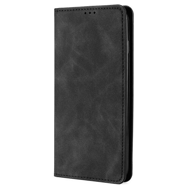 For Xiaomi Redmi 13C Skin Feel Magnetic Leather Phone Case(Black)