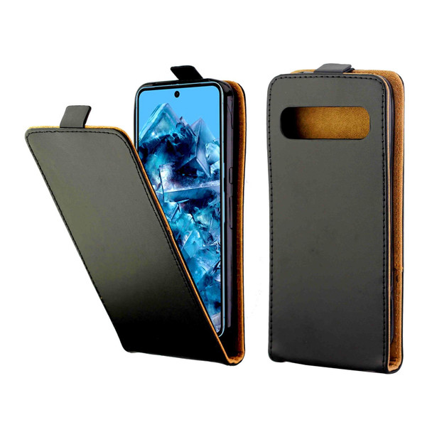 For Google Pixel 8 Pro Business Style Vertical Flip TPU Leatherette Case  with Card Slot(Black)